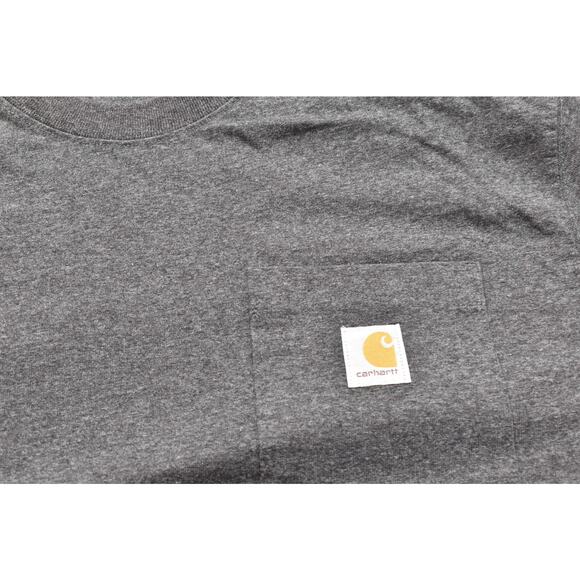 Carhartt Loose Fit Men's T-Shirt Gray Regular Size M K87 Workwear Short Sleeve - Picture 6 of 8